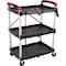 Stalwart Folding Cart with 50lb Capacity Per Shelf 75-PT2014 - alternate 1